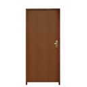 Ver imagem 2 de Kit Porta de Madeira 210x82cm Batente 11cm Fechadura Golf Rodam Abertura Esquerda Marrom/Imbuia