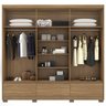 Guarda Roupa Casal 6 Portas 63330k Himalaia Amendola Marsala Demobile - 6