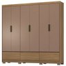Guarda Roupa Casal 6 Portas 63330k Himalaia Amendola Marsala Demobile - 5