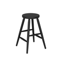 Ver mais imagens de Banqueta Média Torneada em Madeira Maciça Preta Acetinado