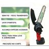Mini Motosserra Bateria Portátil Cabo Extensor Ajustável - 2
