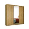 Guarda-Roupa Casal 3 Portas 2 Gavetas Residence com Espelho Demobile Améndola Cestaplus - 3