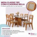 Ver imagem 6 de Kit Mesa de Jantar Classic 160 com 6 Cadeiras Bella Boucle