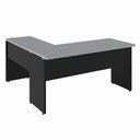 Ver imagem 6 de Escrivaninha em L F5 Office Moderno MDP 150cm Cinza Sagrado com Preto