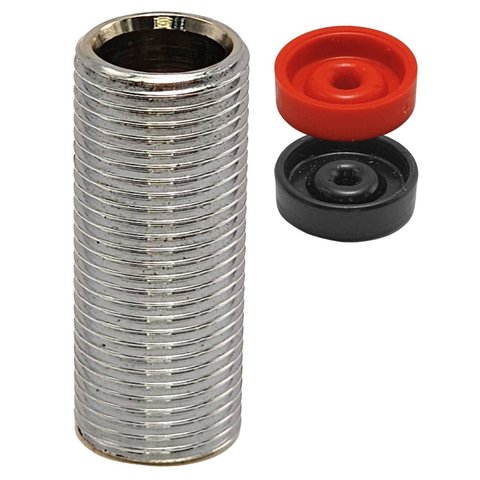 Niple Corrido Cromado 1/2" X50mm com Redutor - 0200553k100