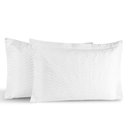 Ver imagem 1 de Kit Portas Travesseiros Gold Percal 200 Fios Algodão 50cm X 70cm 2 Peças - Branco