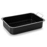 Assadeira Preta + Grelha Interna Esmaltada Retangular Forma - 1
