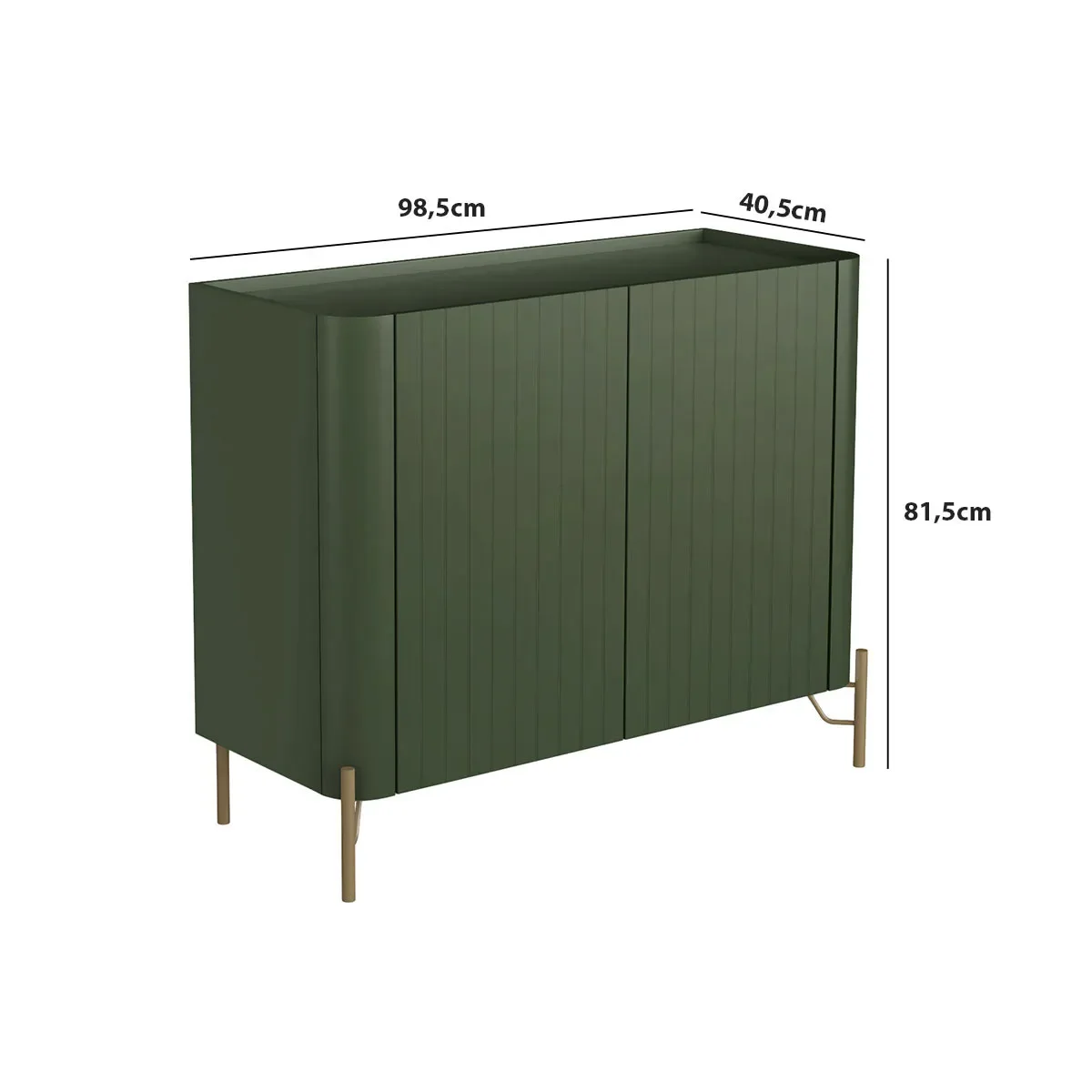 Ver imagem 3 de Buffet Mdf com Porta Brise L98,5 X A81,5cm