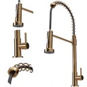 Ver imagem 1 de Torneira Gourmet Rosê Gold Bancada Cozinha Água Fria