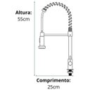 Ver imagem 4 de Torneira Gourmet Rosê Gold Bancada Cozinha Água Fria