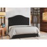 Cabeceira para Cama Box King 195cm Domo Veludo Preto - Sallar Home - 4