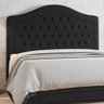 Cabeceira para Cama Box King 195cm Domo Veludo Preto - Sallar Home - 1