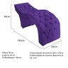 Maca Estética Facial Capitonê Cílios Salão P02 Corano Roxo - Amarena Móveis - 4