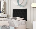 Ver imagem 1 de Cabeceira Painel Cama Box Solteiro Ibiza 0,90 Preto