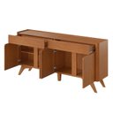 Ver imagem 2 de Buffet Arcus 4 Portas e 2 Gavetas 172 cm Naturalle - Mavaular