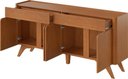 Ver imagem 4 de Buffet Arcus 4 Portas e 2 Gavetas 172 cm Naturalle - Mavaular