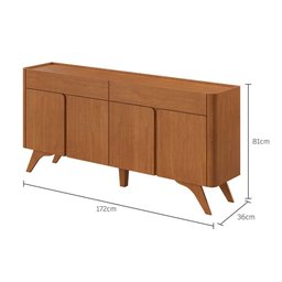 Buffet Arcus 4 Portas Cor:naturalle - 9