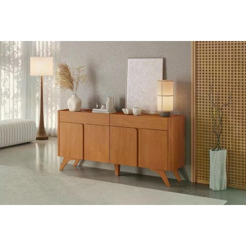 Buffet Arcus 4 Portas e 2 Gavetas 172 cm Naturalle - Mavaular