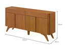 Ver imagem 6 de Buffet Arcus 4 Portas e 2 Gavetas 172 cm Naturalle - Mavaular