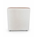 Ver mais imagens de Puff Fixo Saraí Durango Caramelo | Boucle Plus Off White - Sallar Home