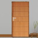 Ver imagem 1 de Kit Porta de Madeira 210x72cm Batente 9cm Fechadura Stilo Belissima 2 Rodam Abertura Esquerda Marrom