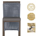 Ver imagem 3 de Mesa Bistro e 4 Banquetas Roma Marrom Corda Náutica 11 Trama Original