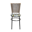 Ver imagem 2 de Kit 4 Cadeiras Cozinha Hawai Cappuccino Assento Estampado:floral Orquídea