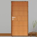 Ver imagem 1 de Kit Porta de Madeira 210x82cm Batente 11cm Fechadura Stilo Belissima 2 Rodam Abertura Direita Marrom