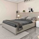 Ver imagem 2 de Cama Box Casal Monaco Queen TCIL Móveis: Off White