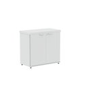 Ver imagem 3 de Armário Baixo para Escritório PE40 com 2 Portas Pivotantes Branco
