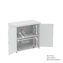 Ver imagem 6 de Armário Baixo para Escritório PE40 com 2 Portas Pivotantes Branco