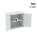 Ver mais imagens de Armário Baixo para Escritório PE40 com 2 Portas Pivotantes Branco
