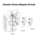 Ver imagem 5 de Fechadura Externa Tera Cromada Imab Cromada