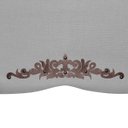 Ver imagem 4 de Recamier Baú Provençal 140cm para Cama Casal Linho - Sofa Store:linho Cinza Claro