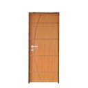 Ver imagem 2 de Kit Porta de Madeira 210x82cm Batente 9cm Fechadura Stilo Belissima 5 Rodam Abertura Direita Marrom/
