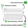 Conjunto 2 Vasilhas Quadradas Transparentes 1400Ml Geladeira - 3
