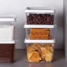 Conjunto 2 Vasilhas Quadradas Transparentes 1400Ml Geladeira - 5