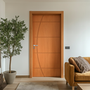 Ver imagem 1 de Kit Porta de Madeira 210x82cm Batente 14cm Fechadura Stilo Belissima 5 Rodam Abertura Direita Marrom