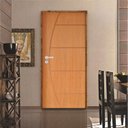 Ver imagem 1 de Kit Porta de Madeira 210x62cm Batente 9cm Fechadura Stilo Belissima 6 Rodam Abertura Direita Marrom/