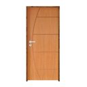 Ver imagem 2 de Kit Porta de Madeira 210x62cm Batente 9cm Fechadura Stilo Belissima 6 Rodam Abertura Direita Marrom/