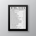 Ver imagem 1 de Quadro Salmos Bíblicos Números de Emergência 33x24cm - com Vidro:madeira Branca
