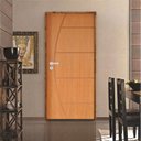 Ver imagem 1 de Kit Porta de Madeira 210x62cm Batente 9cm Fechadura Stilo Belissima 6 Rodam Abertura Esquerda Marrom