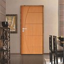 Ver imagem 1 de Kit Porta de Madeira 210x72cm Batente 9cm Fechadura Stilo Belissima 6 Rodam Abertura Esquerda Marrom