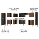 Ver imagem 5 de Armário de Cozinha Completa de Canto 513cm Rustic/Preto Emilly Big Madesa 02