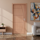 Ver imagem 1 de Kit Porta de Madeira 210x82cm Batente 9cm Fechadura Stilo Belissima 6 Rodam Abertura Direita Marrom/