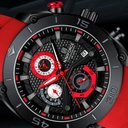 Ver imagem 3 de Relógio de Pulso Quartzo Masculino Esportivo Luminoso Impermeável Vermelho