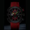 Relógio de Pulso Quartzo Masculino Esportivo Luminoso Impermeável Vermelho - 9