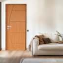 Ver imagem 1 de Kit Porta de Madeira 210x82cm Batente 11cm Fechadura Stilo Belissima 6 Rodam Abertura Direita