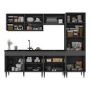 Ver imagem 3 de Armário Cozinha Modulada Completa 251,5cm Milano Multimóveis Mp2399 Cinza