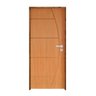 Kit Porta de Madeira 210x82cm Batente 11cm Fechadura Stilo Belissima 6 Rodam  - 2